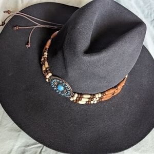 Vintage Way Out West Wool Cowboy Hat